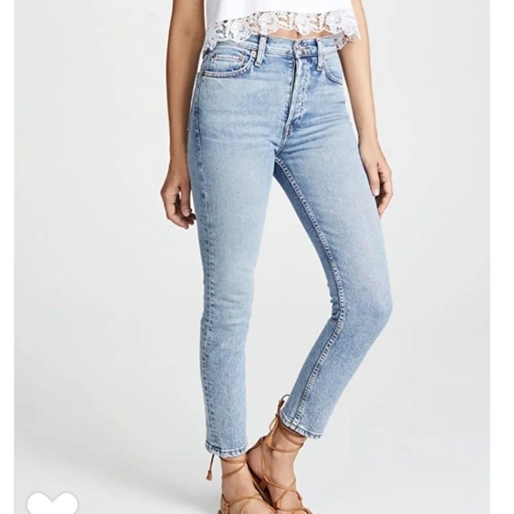 Redone Highrise Crop Skinny jeans